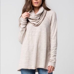 Free People Beach Cocoon cowl neck pullover Large
